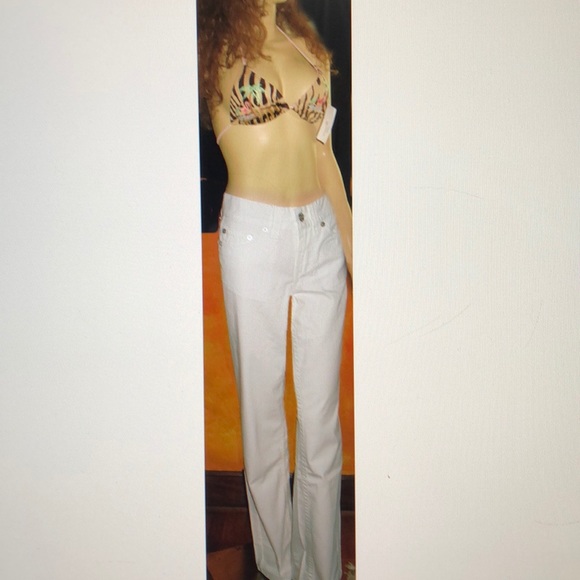 Victoria's Secret $60 Ultra Sexy White Jeans 2 - Picture 1 of 3